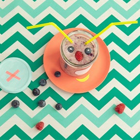 Smoothie fruité aux allures de lapin