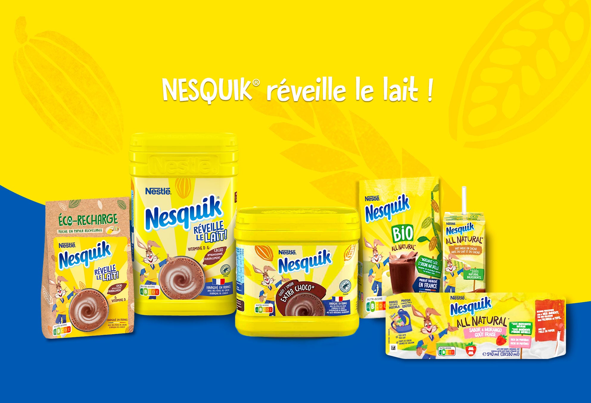 Nesquik Master Head Family Packshot Nesquik Master Head Family Packshot